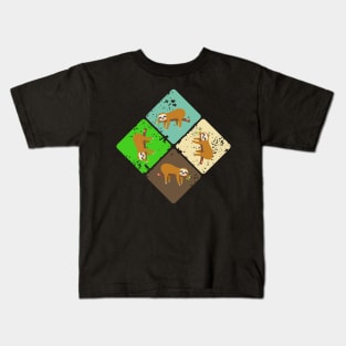 Colorful Sloth Kids T-Shirt